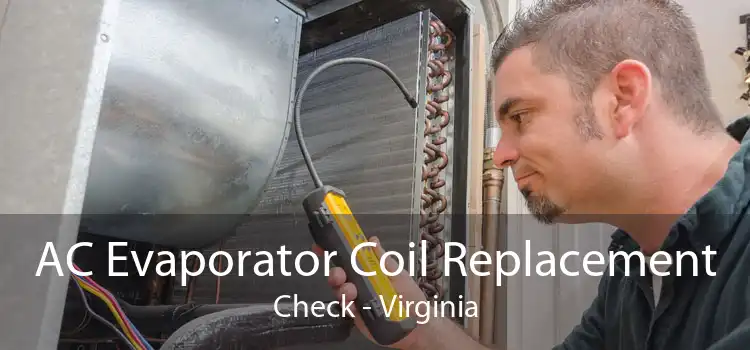 AC Evaporator Coil Replacement Check - Virginia