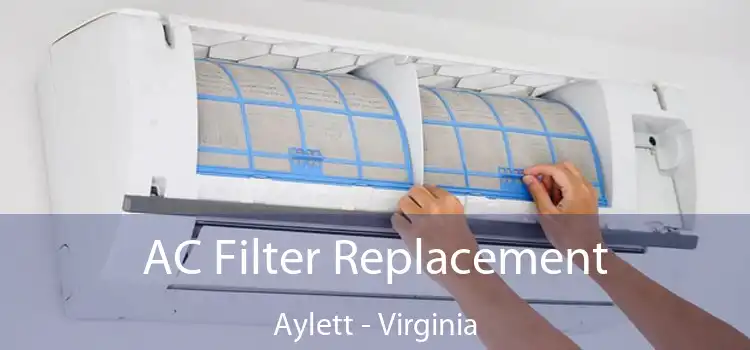 AC Filter Replacement Aylett - Virginia