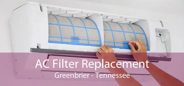 AC Filter Replacement Greenbrier - Tennessee
