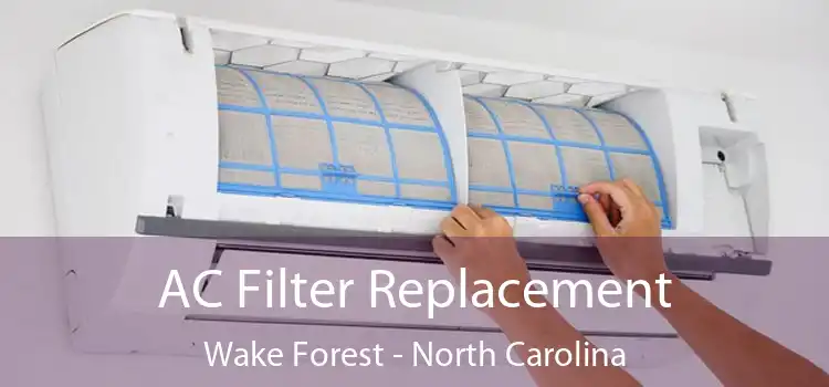 AC Filter Replacement Wake Forest - North Carolina