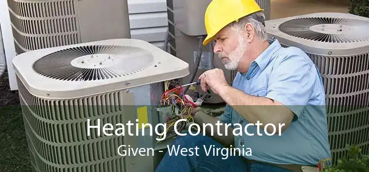 Heating Contractor Given - West Virginia