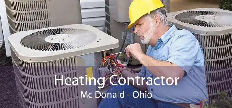Heating Contractor Mc Donald - Ohio
