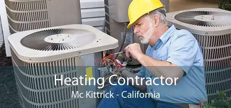 Heating Contractor Mc Kittrick - California