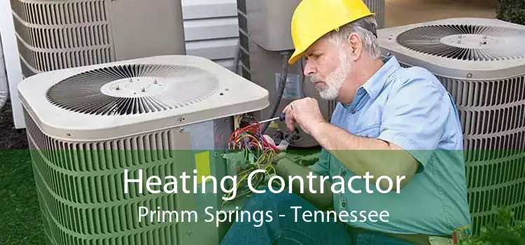 Heating Contractor Primm Springs - Tennessee