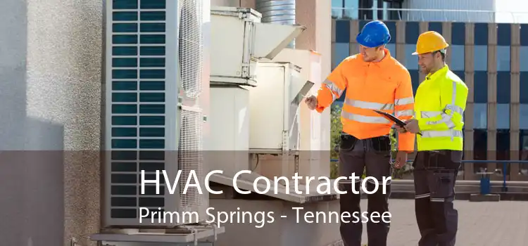 HVAC Contractor Primm Springs - Tennessee